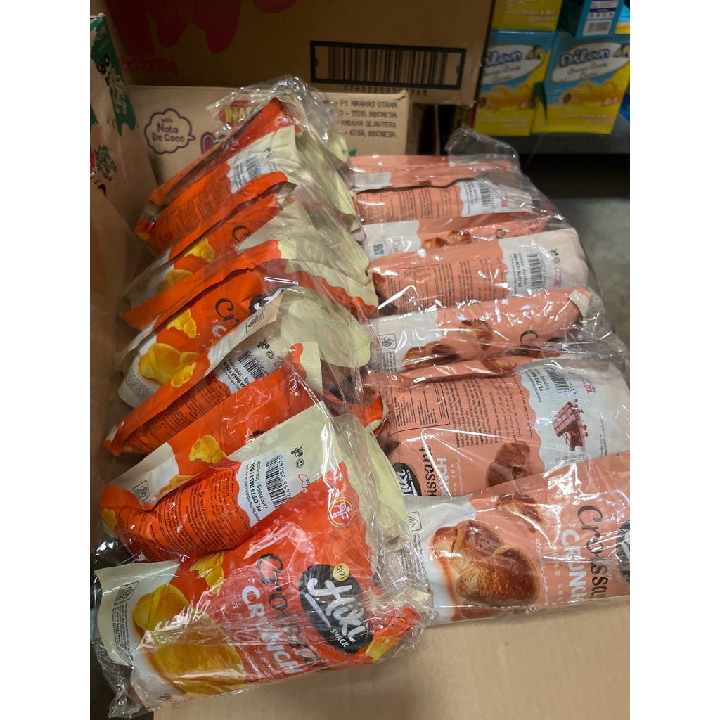 

Hanako Croissant Mini Bites Perpak Isi 18gr x 10 Pcs