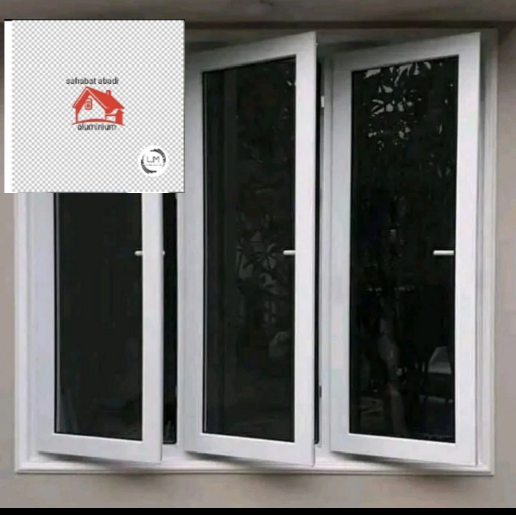 jendela aluminium kaca