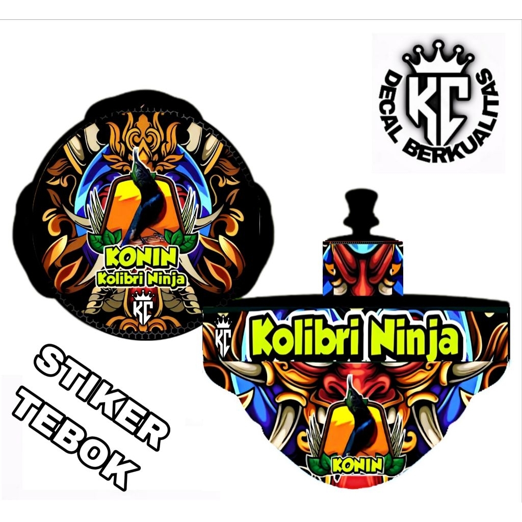 STIKER Sangkar Lovebird Decal Konin