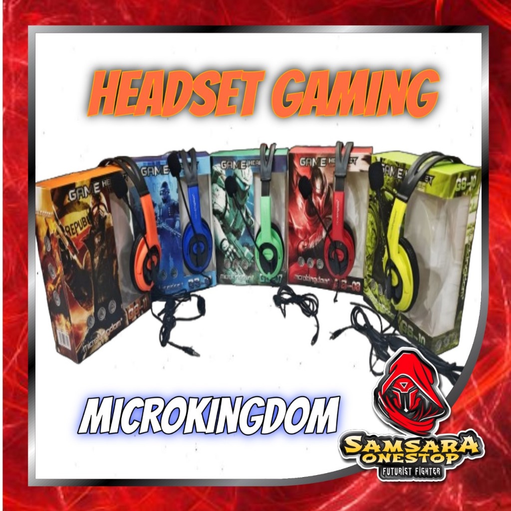 HEADSET GAMING PC LAPTOP HP MICROKINGDOM