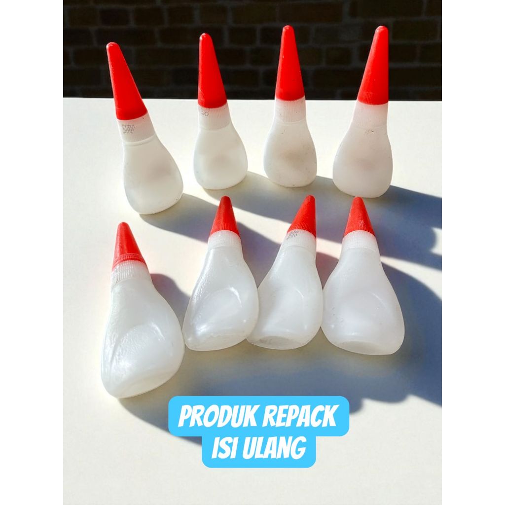 

CUCI GUDANG Lem Korea REPACK ISI ULANG KEMASAN Botol Renceng 5 gr / Lem Cair Super Power Glue / Lem Instant Tetes Serbaguna