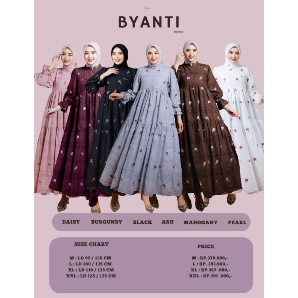 Ready Stock Byanti Dress by Halwa Apparel | Dress Halwa Apparel Terbaru