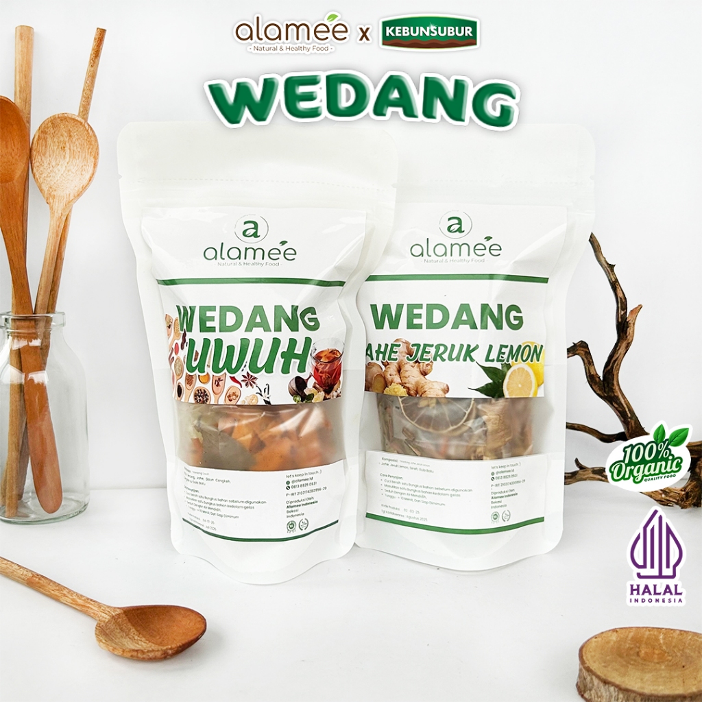 

ALAMEE Wedang Uwuh Komplit Asli Rempah Minuman Herbal Alami Langsung Seduh Lengkap Organik kebunsubur Kebunsubur