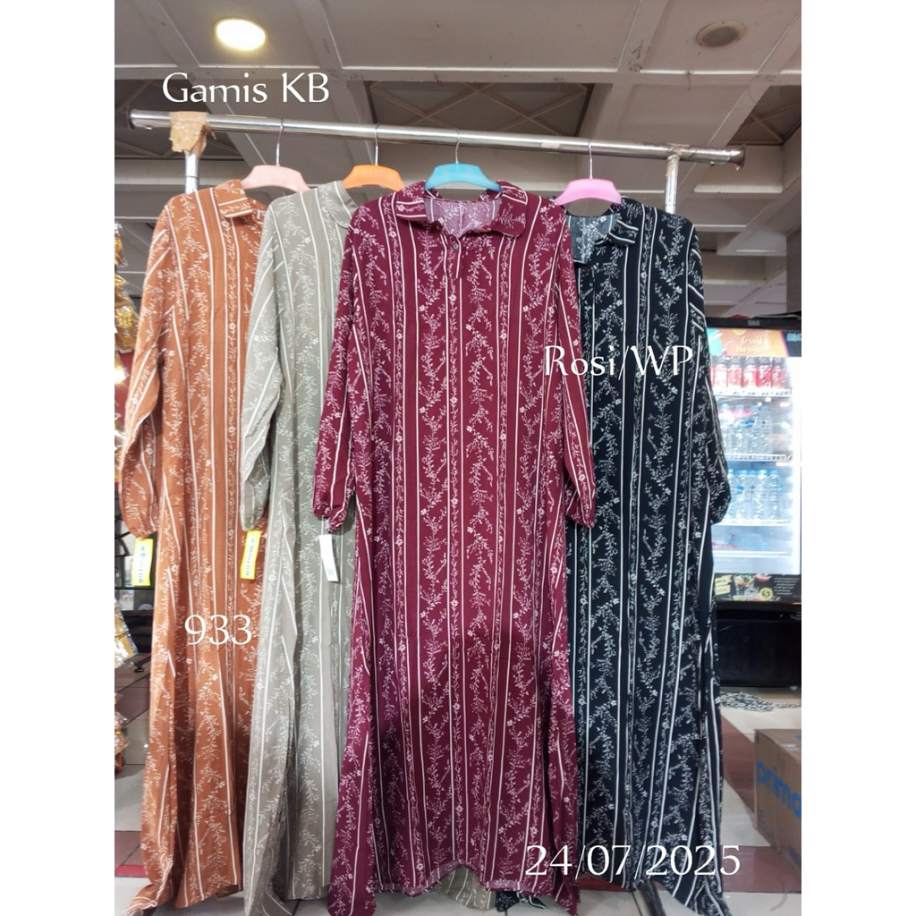 Gamis motif bahan Rayon premium