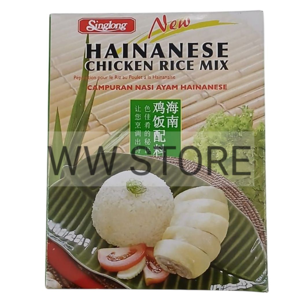 

Bumbu masak campuran nasi ayam Hainan Hainam Singlong Sing Long Hainanese Chicken Rice Mix 90g
