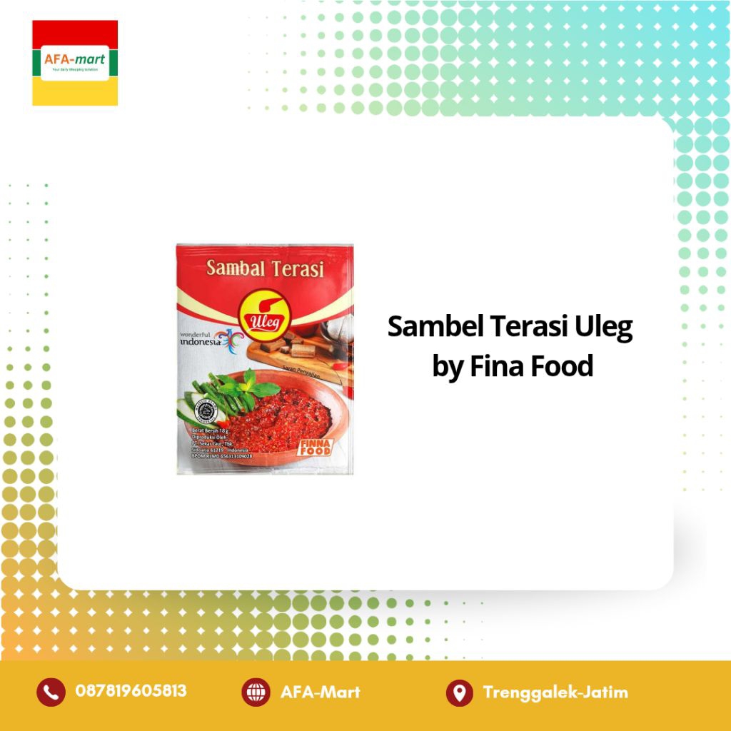 

Sambel Terasi Uleg by Finna Food (10 sachet)