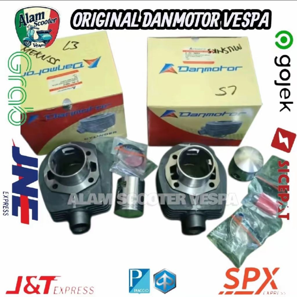 Blok silinder Blok seher komplit danmotor blok seher vespa Danmotor komplit