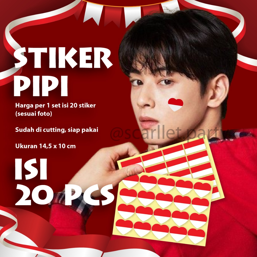 

STIKER PIPI BENDERA INDONESIA AGUSTUSAN 17 AGUSTUSAN DEKORASI HIASAN KEMERDEKAAN RI TEMPELAN LABEL PIPI STIKER PIPI STIKER SUPORTER BOLA DIRGAHAYU RI HUT AGUSTUS