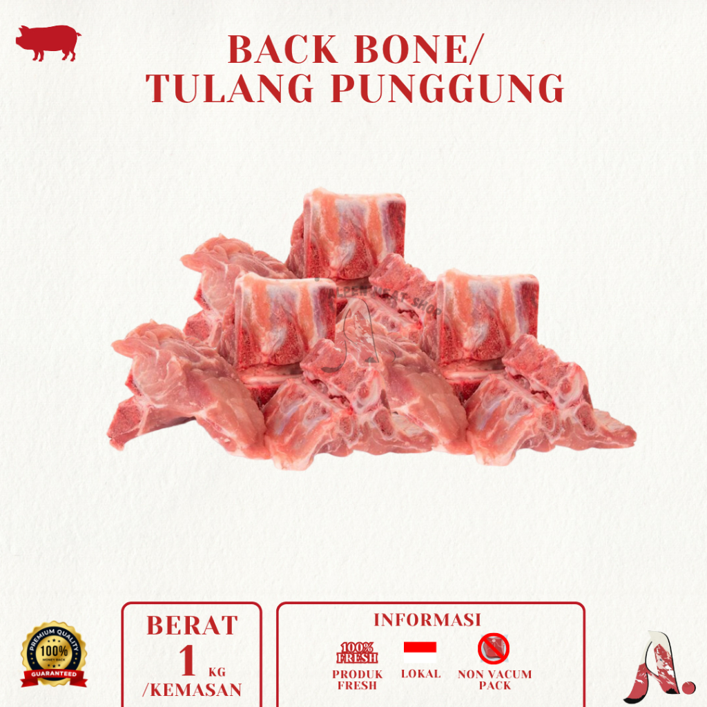 

Tulang Punggung Babi / Pork Back Bone / Tulang Kaldu / Daging Babi