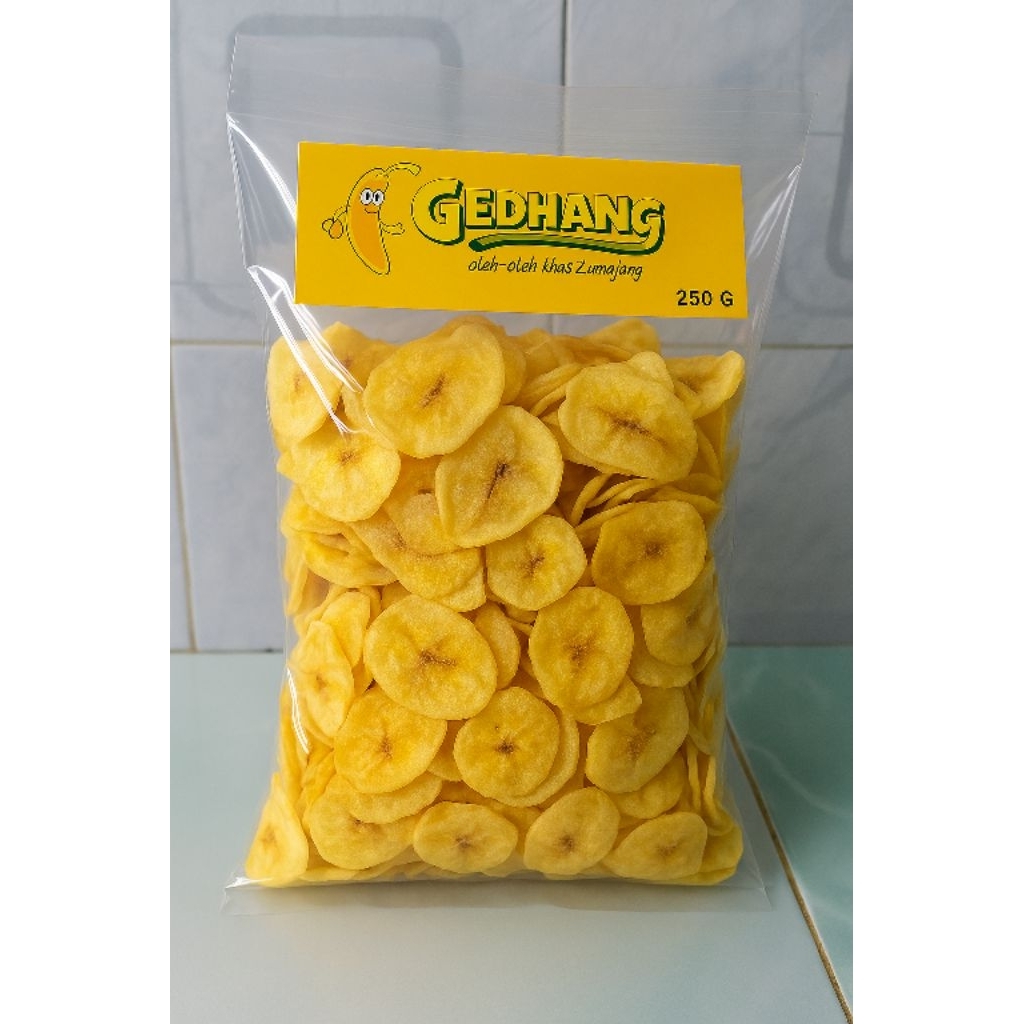 

keripik pisang kemasan 250gr varian manis dan asin