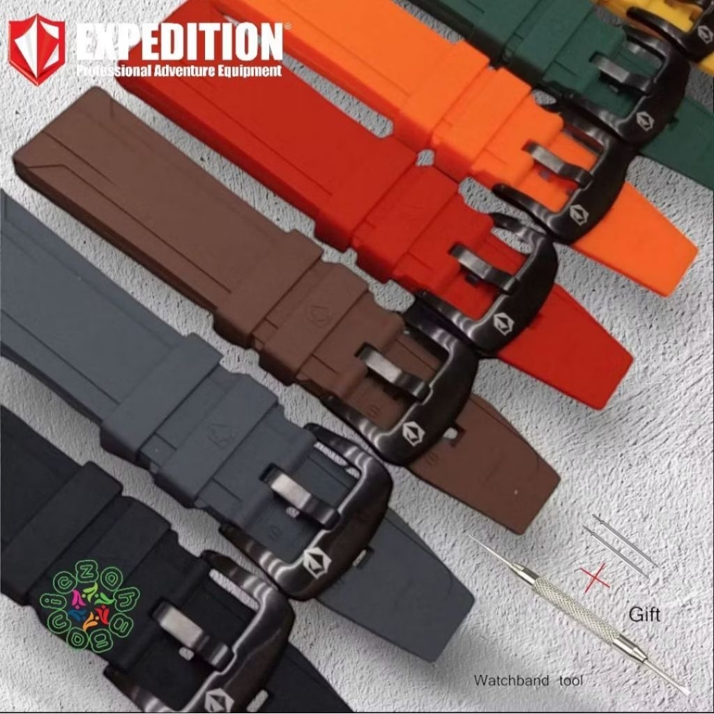 Tali Jam Tangan Karet Silikon EXPEDITION Original Strap Rubber Silikon EXPEDITION Original 24mm