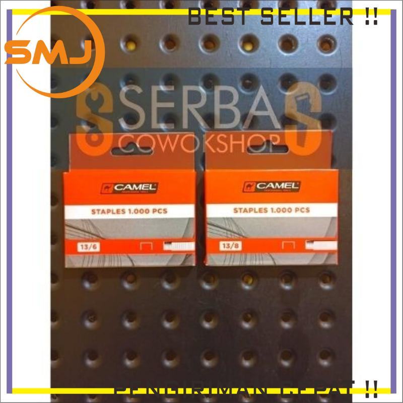 

Camel Isi Staples Gun Tacker Staples Tembak 13/8 8mm 1 pak 1000 pcs