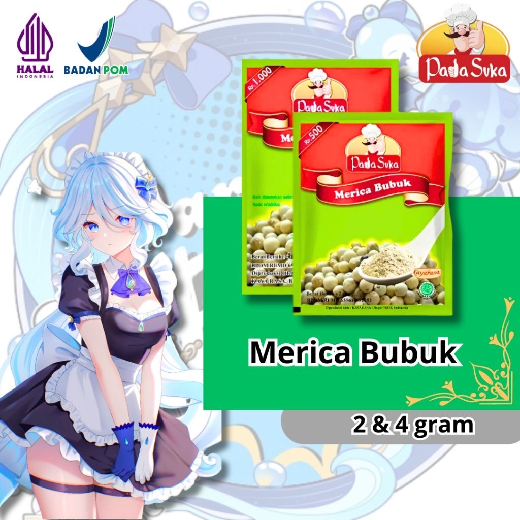 Padasuka Lada Merica Bubuk Sachet 2gr & Lada Merica Bubuk 4gr | Renceng, Pack, Dus