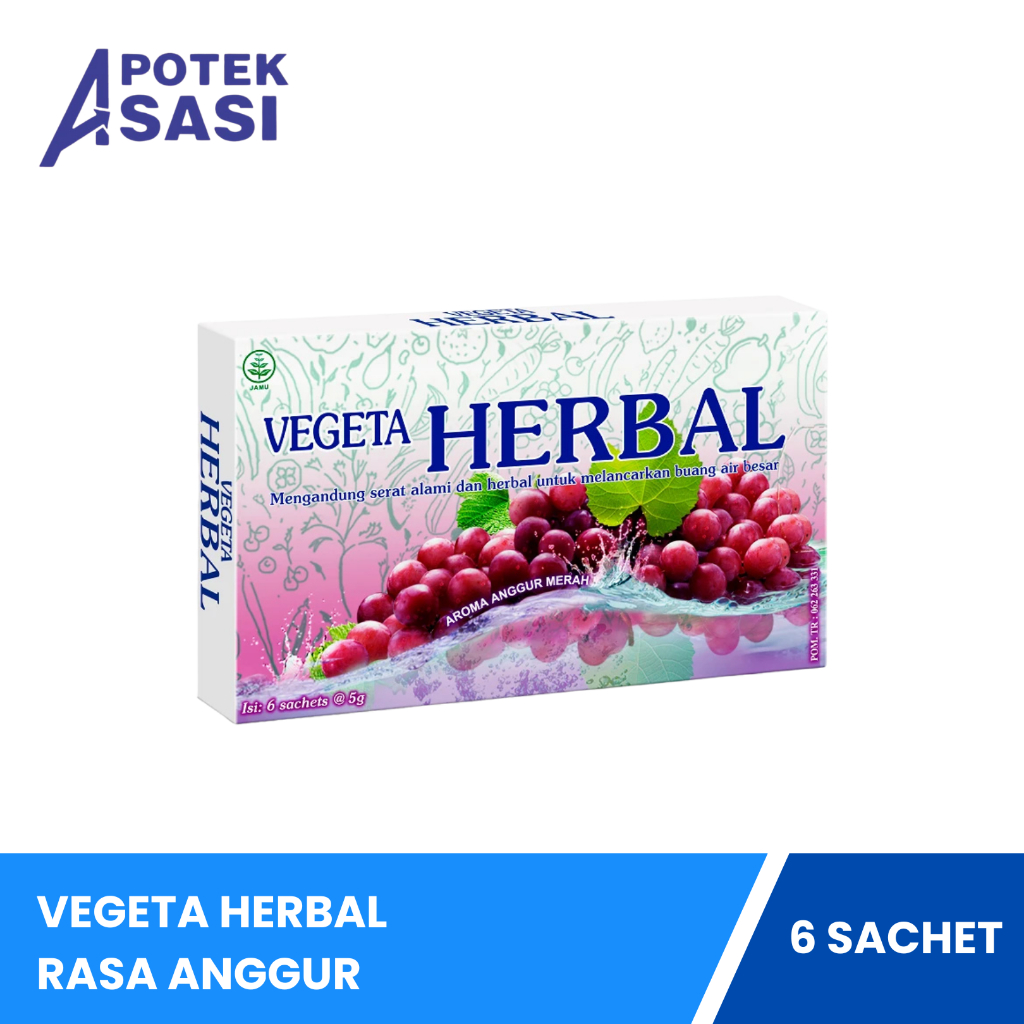 

Veheta Herbal Box @ 6 Sachet - Membantu Melancaran Buang Air Besar (ED 12/2025)