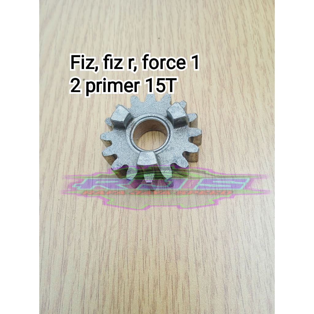 rasio racing fiz, fiz r, force 1 gigi 2 primer 15T PNP lawan std