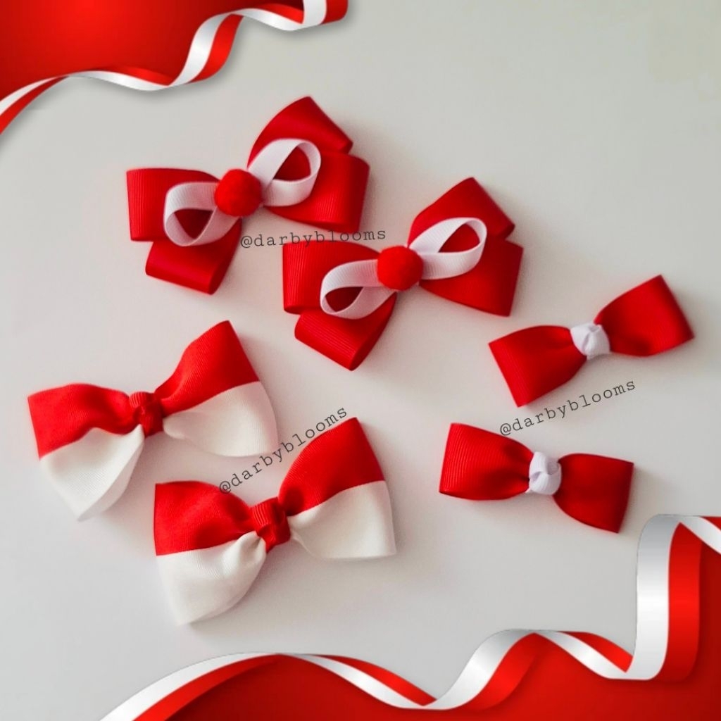 Pita Rambut Merah Putih Pita Rambut Anak Pita Rambut Agustusan