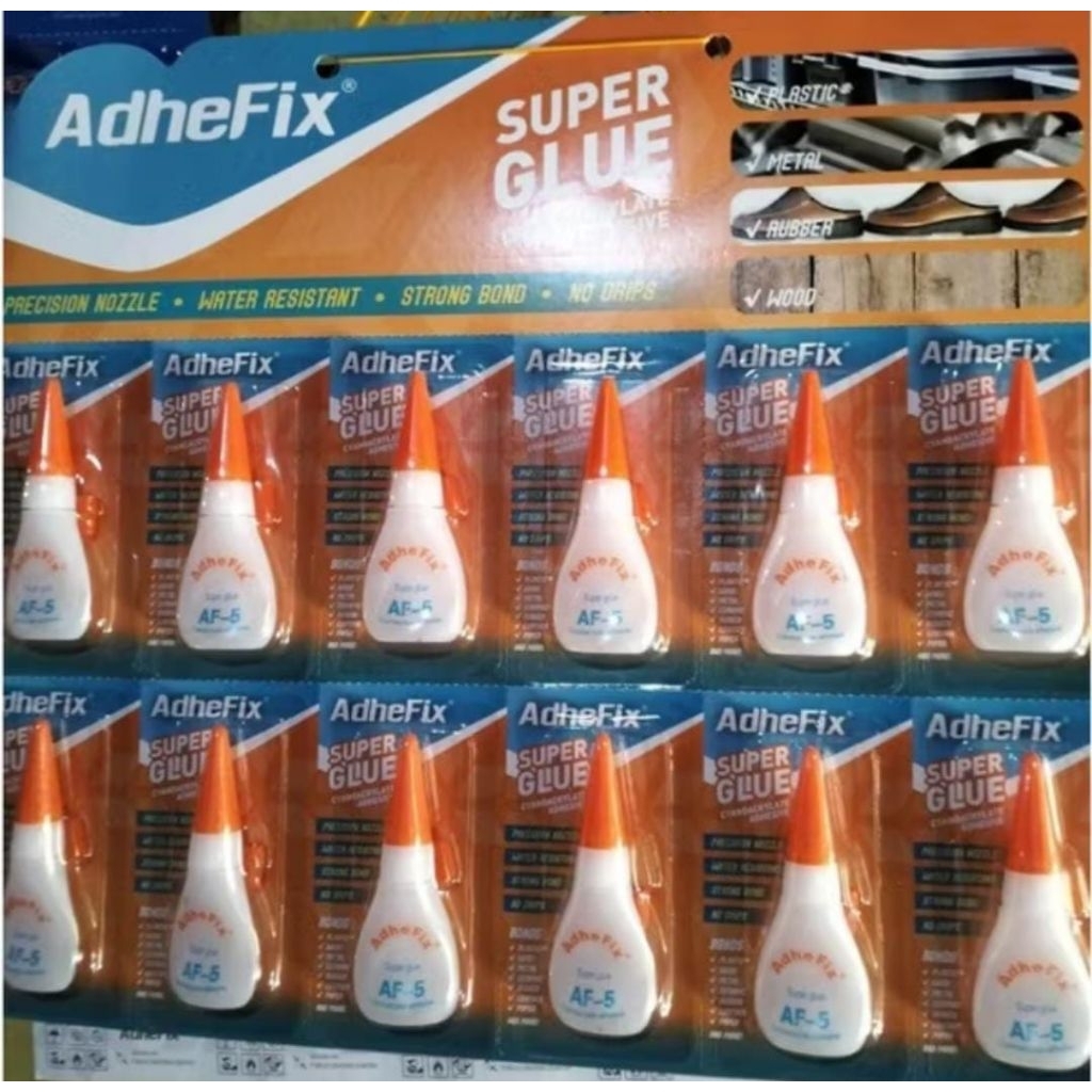 

lem super glue lembaran ADEFIX isi 12pcs