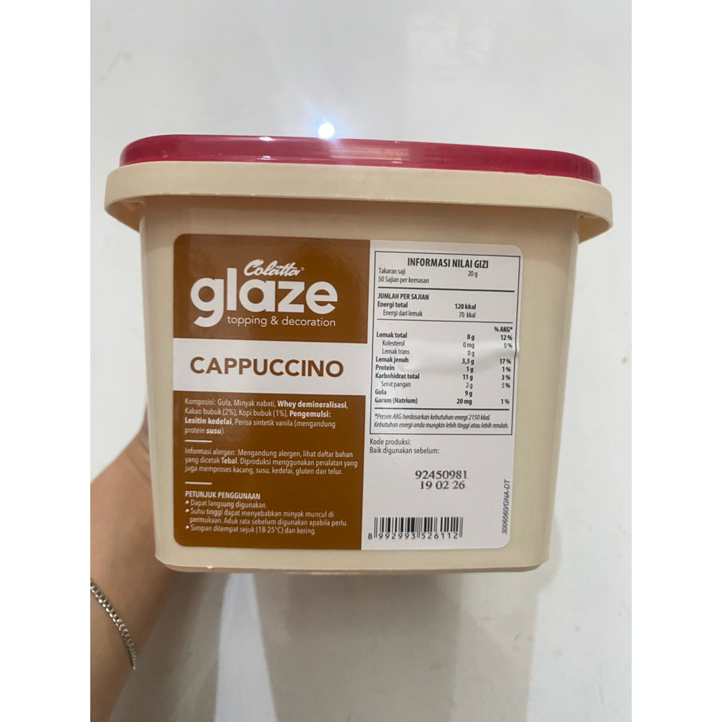 

Colatta glaze capucino 1kg