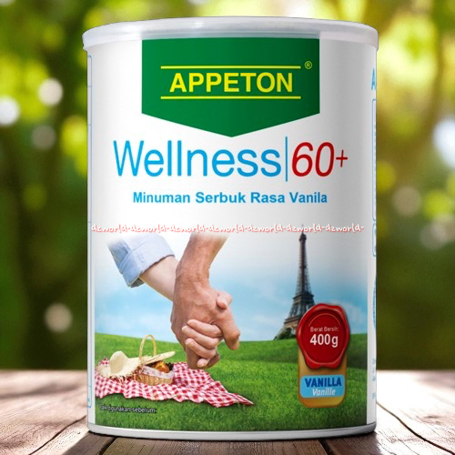 

Appeton 60+ 60 plus 400gr Susu Makanan Pengganti Untuk Lansia Orang Tua Rasa Vanilla Vanila Apeton