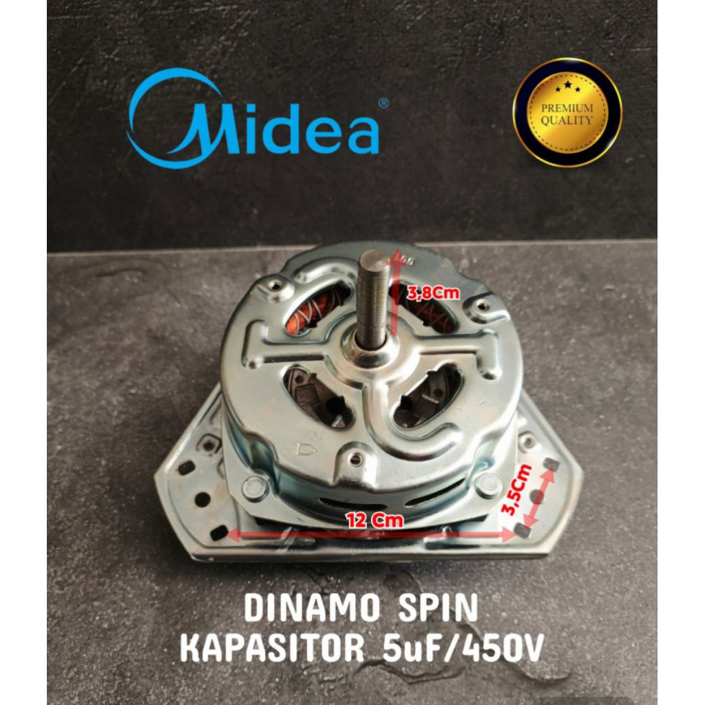 dinamo spin/pengering mesin cuci midea 2 tabung