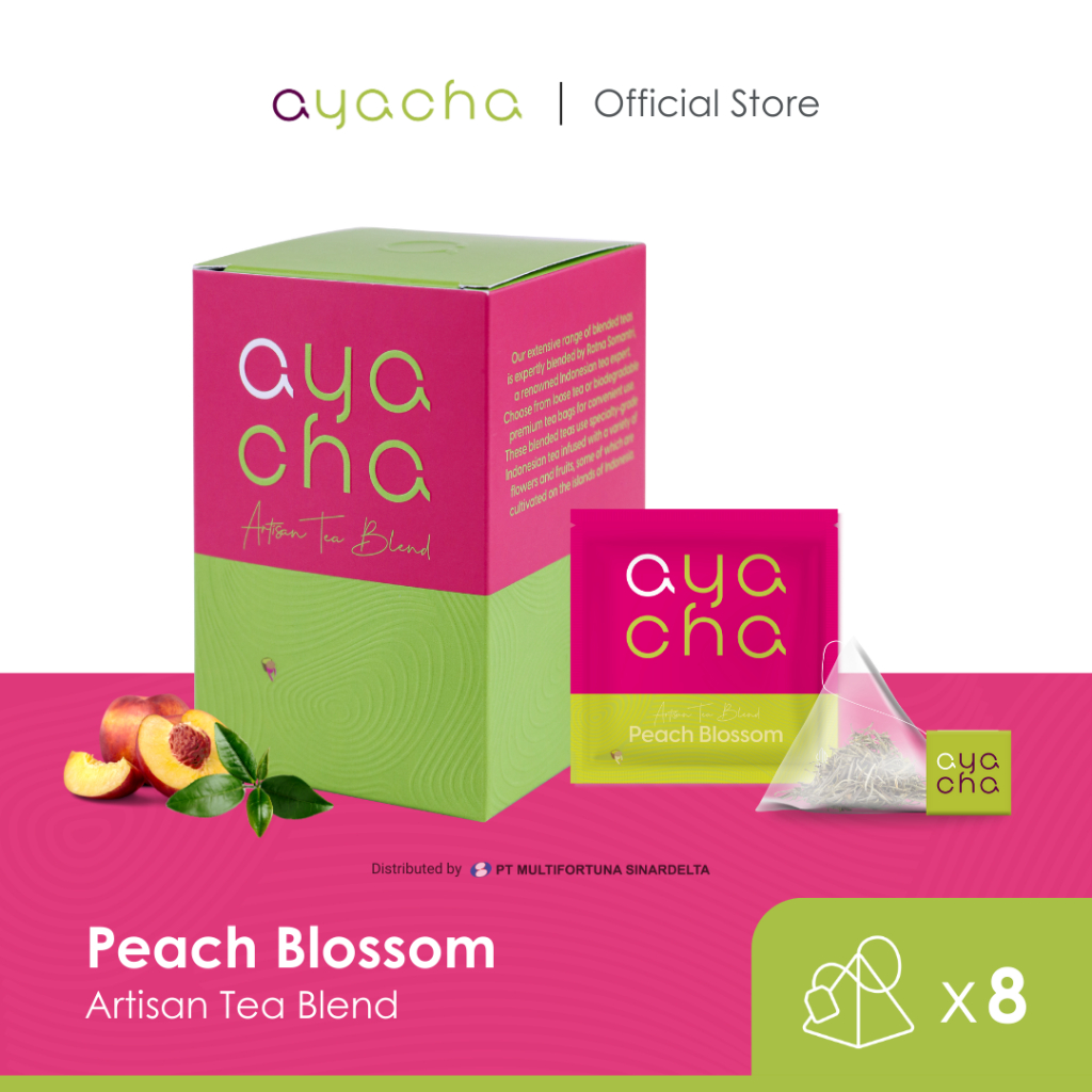 

Ayacha Artisan Tea - Peach Blossom | Tea Bag 8 Pcs | Teh Bunga Celup Teh Fruity