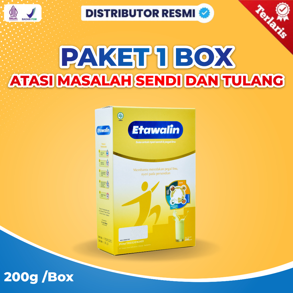 

ETAWALIN - Susu Kambing Asam Urat Atasi Nyeri Sendi Tingkatkan Kepadatan Dan Kesehatan Tulang 200g