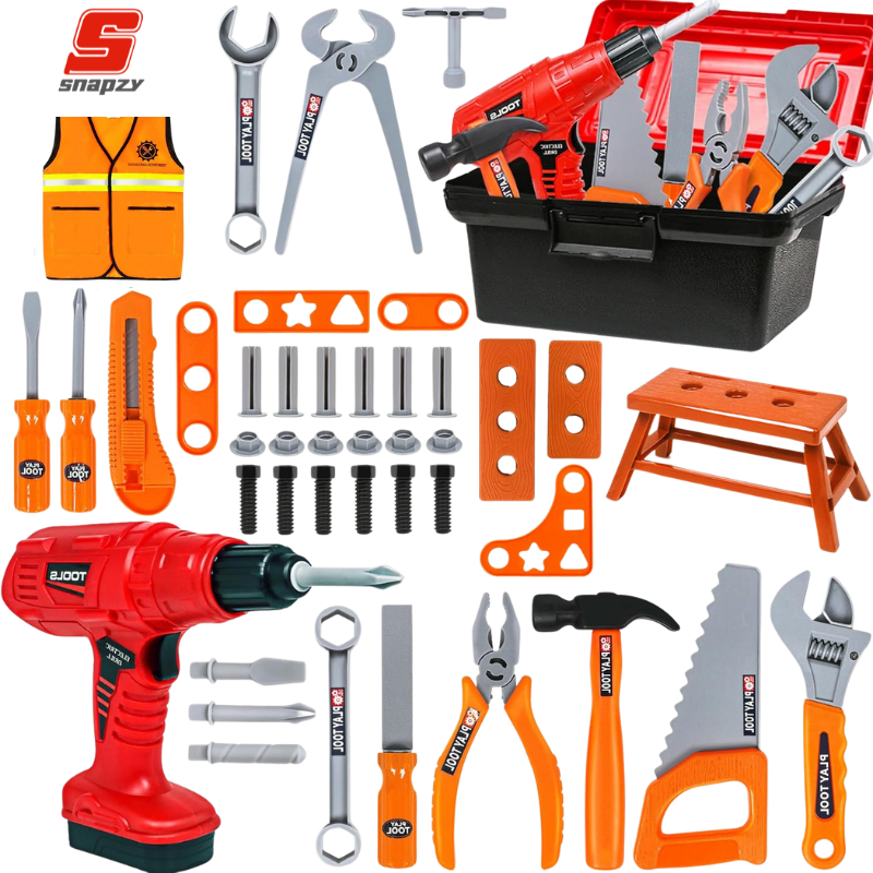 TERLARIS Mainan Perkakas Anak Laki Laki Mainan Tukang Tukangan Tool Toys Mainan Tool Set