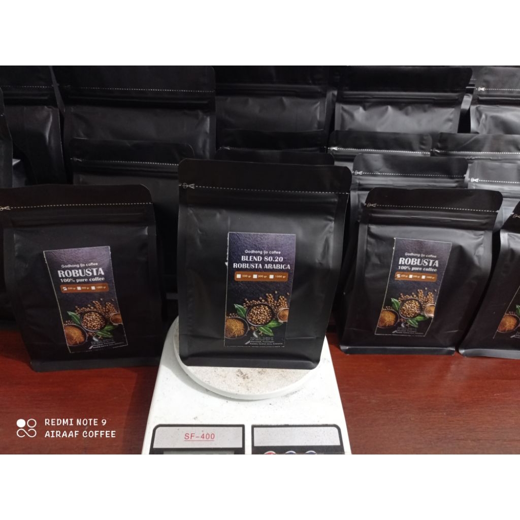 

Blend Robusta Arabica 80:20 500gr