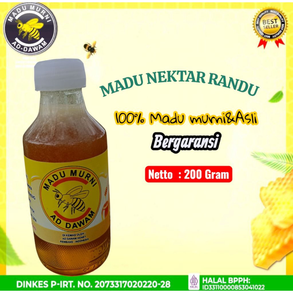 

Madu asli bunga randu 250gram