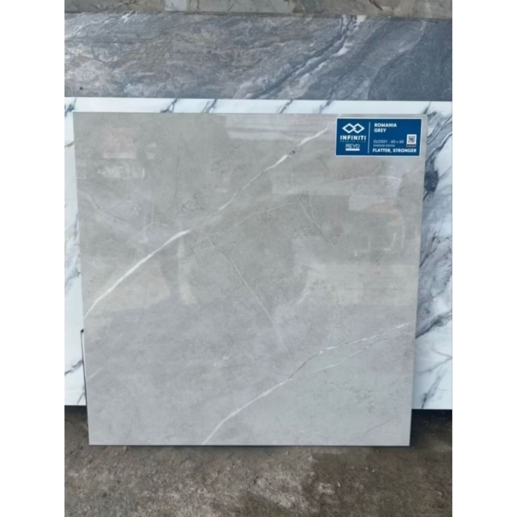 GRANITE LANTAI 60X60 ROMANIA GREY | GLOSSY | INFINITI