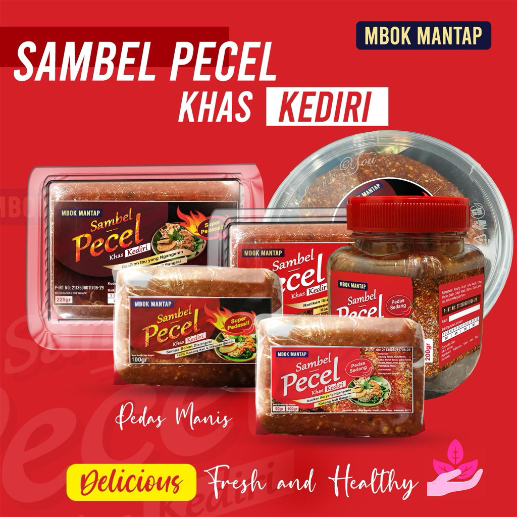 

(satuan) Sambel Pecel Mbok Mantap Khas Kediri