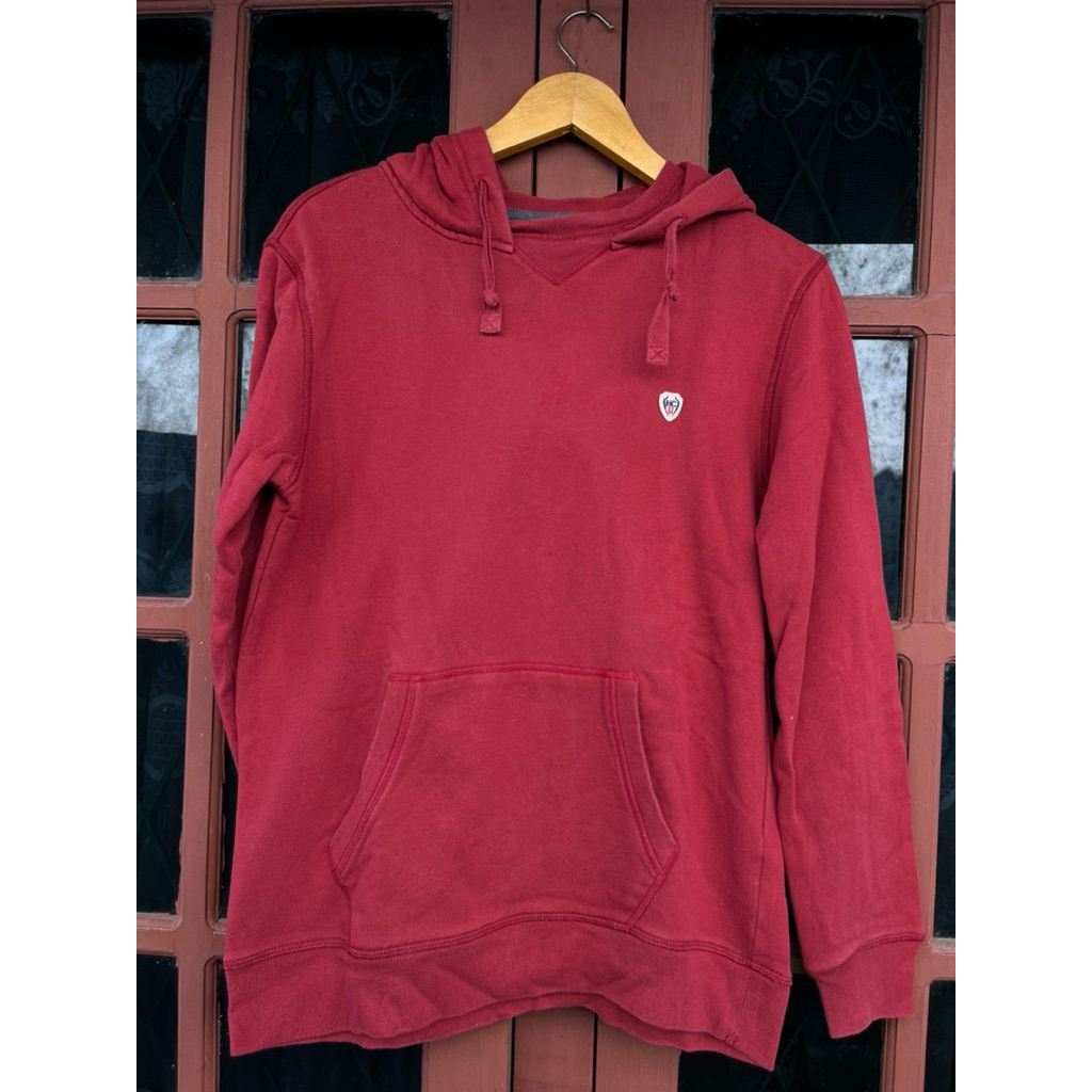 hoodie pria merah henry cottons uk M
