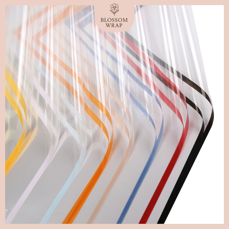 

Kertas Buket Bunga Transparan List Warna Flower Wrapping Waterproof KB6007