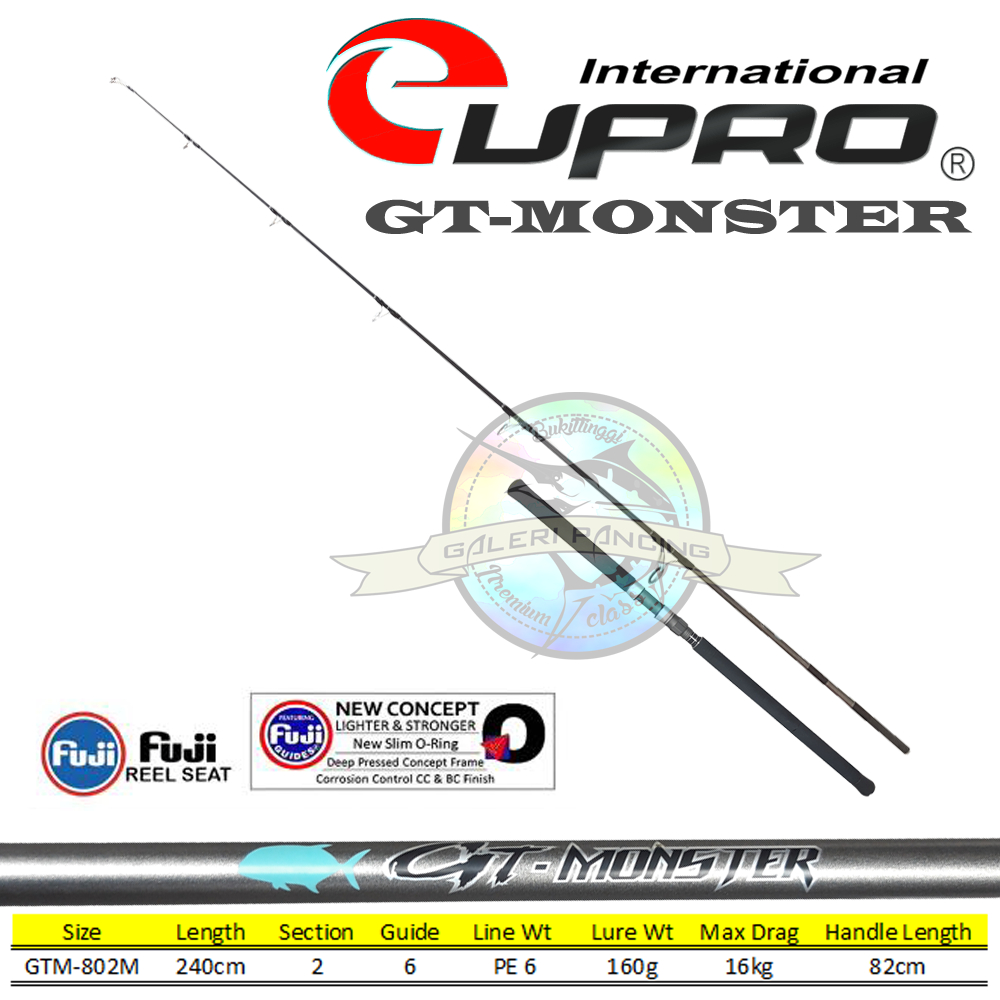 Joran Popping Eupro GT Monster 802M 240cm PE 6 Fuji