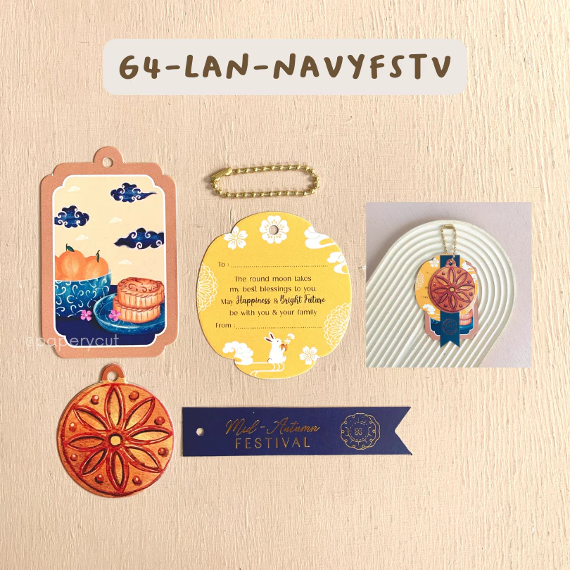 

Bundle Hang Tag 4IN1 5IN1 Festival Mid Autumn Mooncake Motif 64 - Potpeachrbbt Hangtag Kado Souvenir