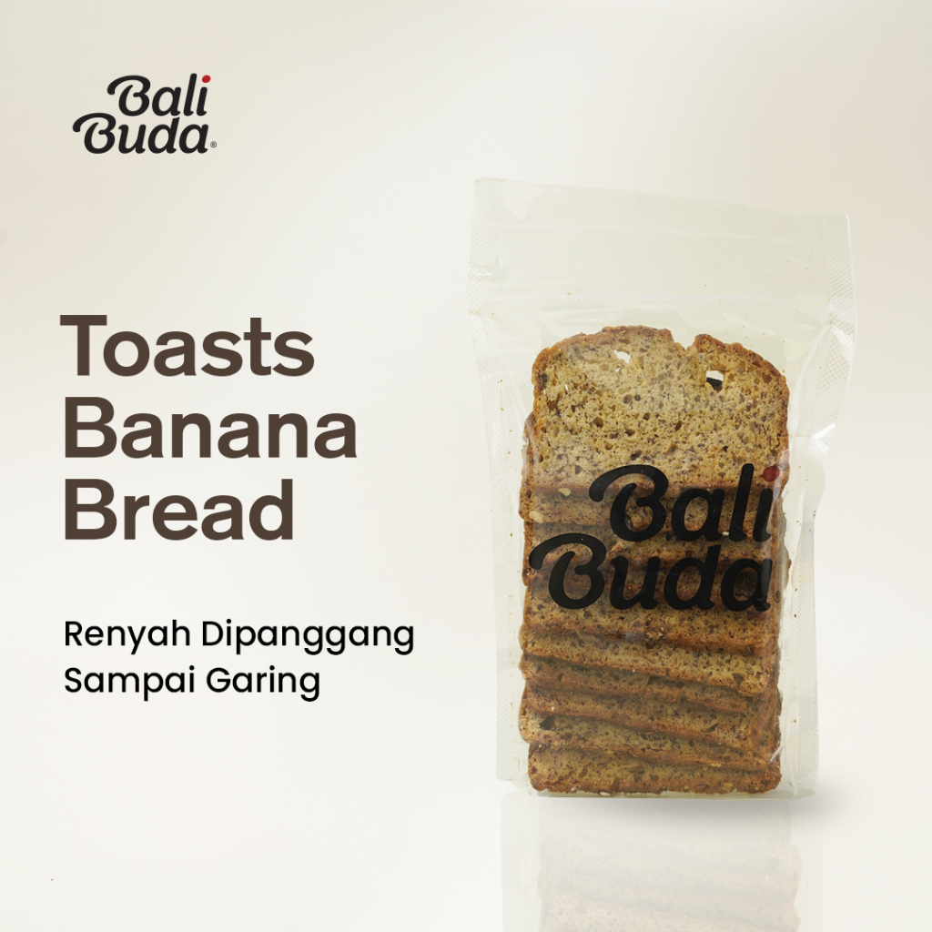 

Bali Buda - Toasts Banana Bread 10 Pcs / Roti Panggang Pisang Tanpa Pengawet
