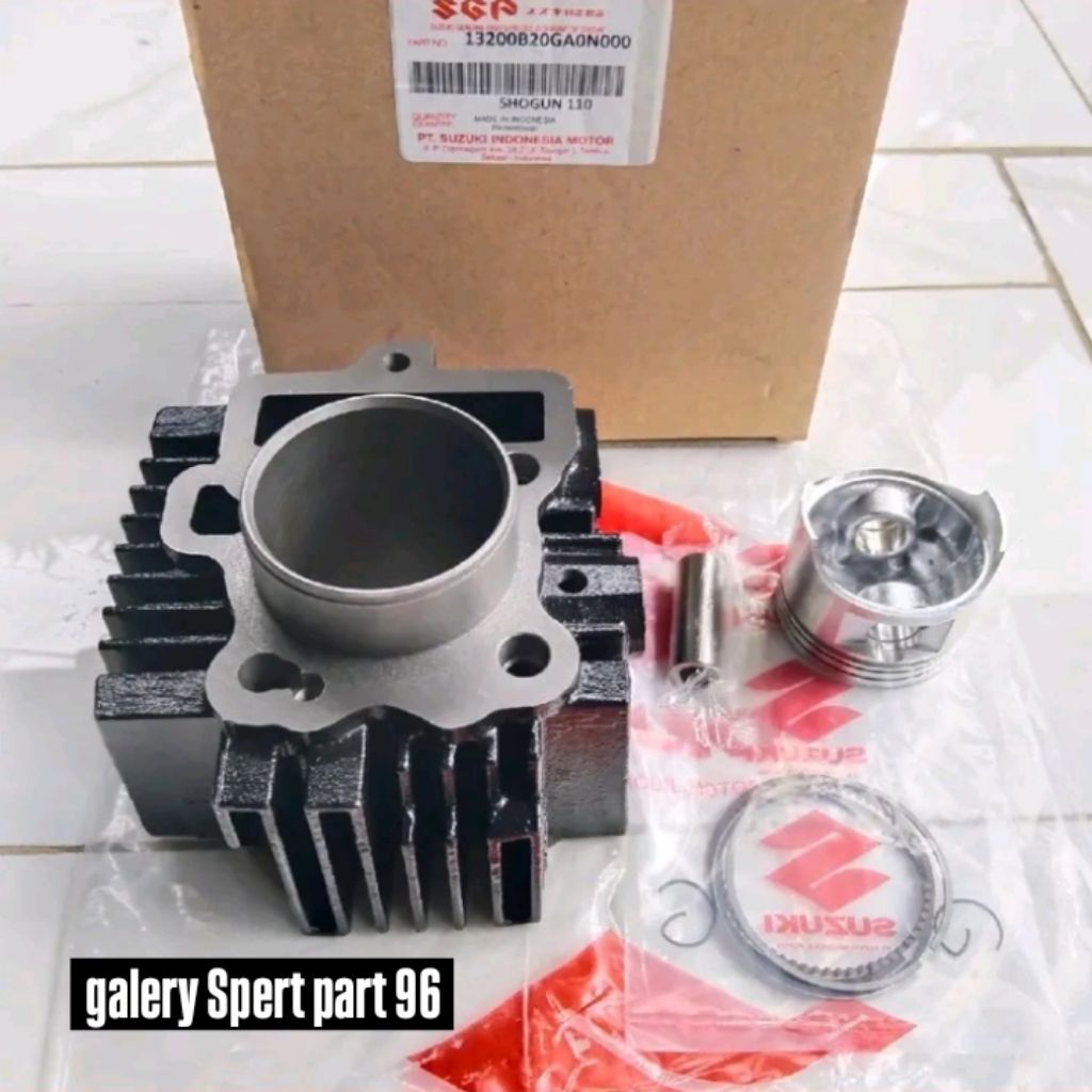 Blok Seher Set Isi Piston Suzuki Shogun 110 R Shogun 110 New Shogun 110 Kebo Original SGP