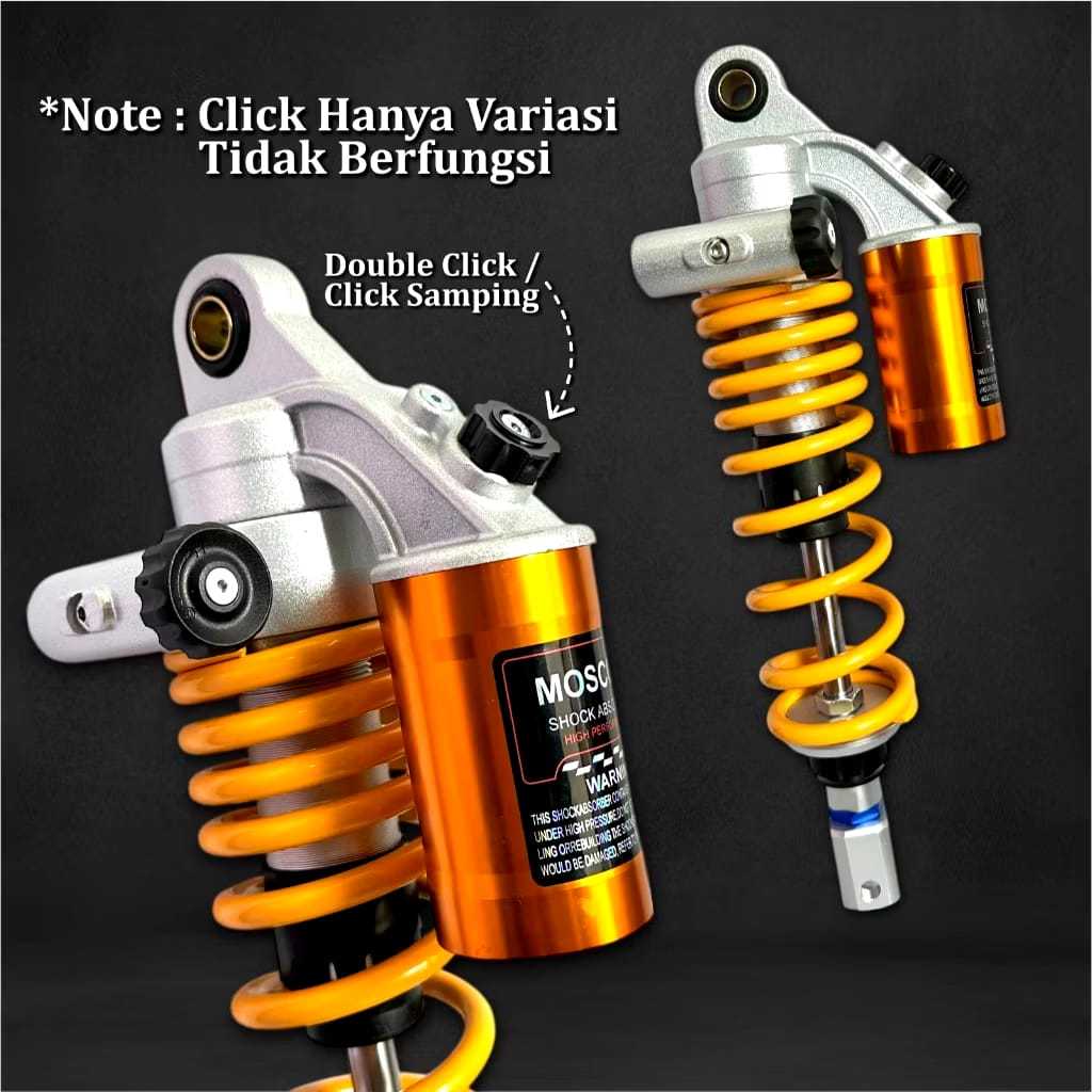 Shockbreaker Tabung Atas Double Click Samping 330mm Matic Click VARIASI SHOCK BREAKER SINGLE SHOCK S