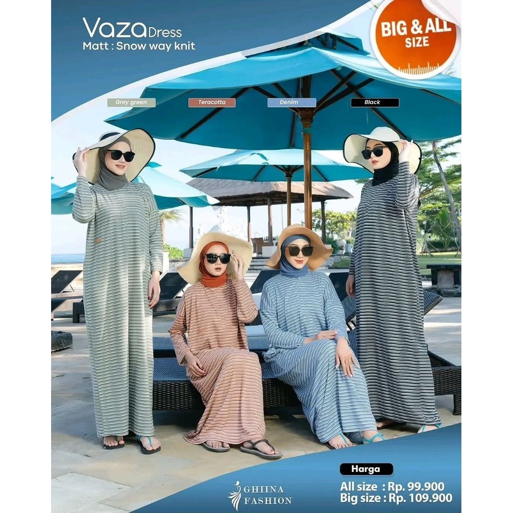 GAMIS - Vaza Dress by Ghina fashion /new/kekinian/syari/termurah ORI