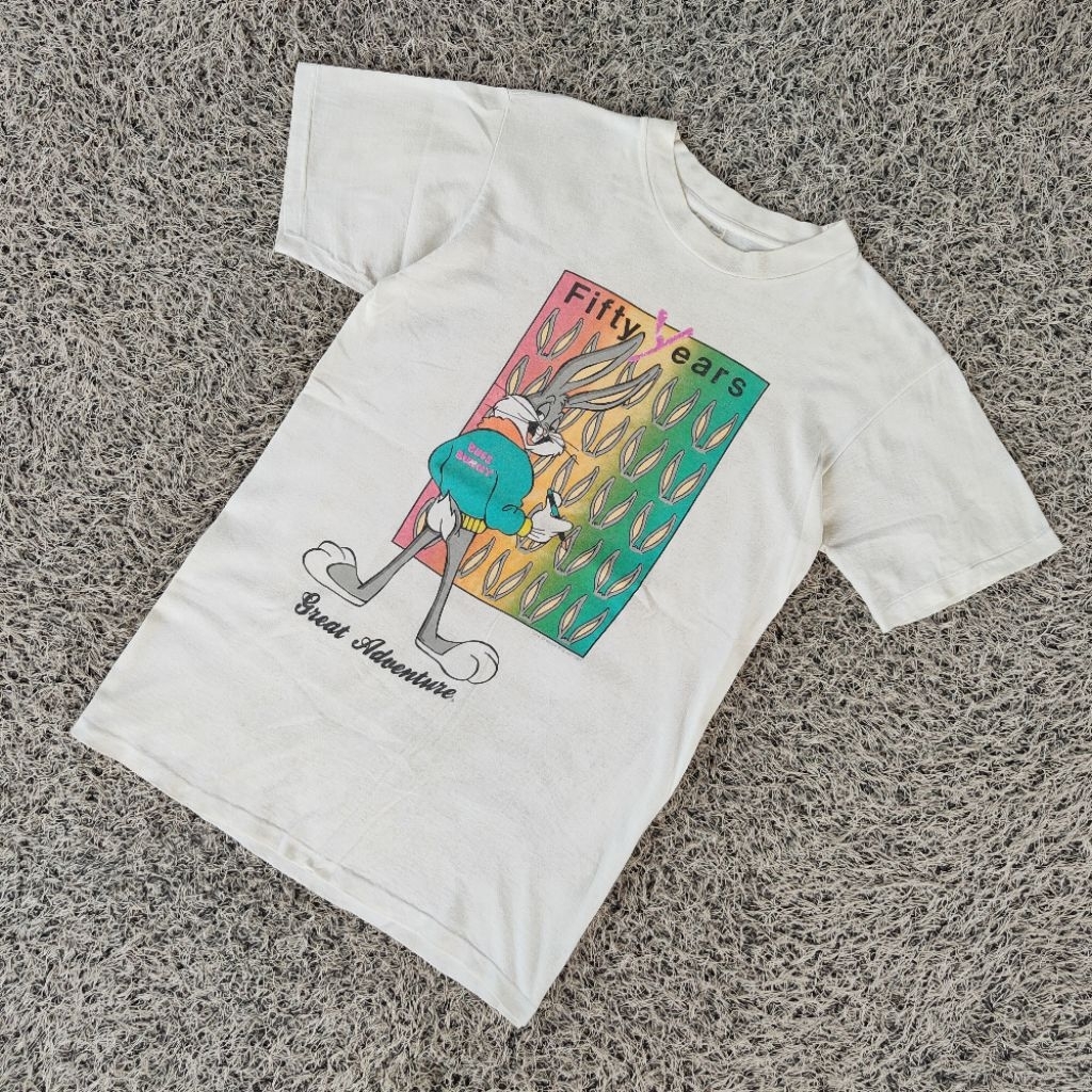 TS69 vintage bugs bunny fifty years great adventure 1989 tee kaos 80s