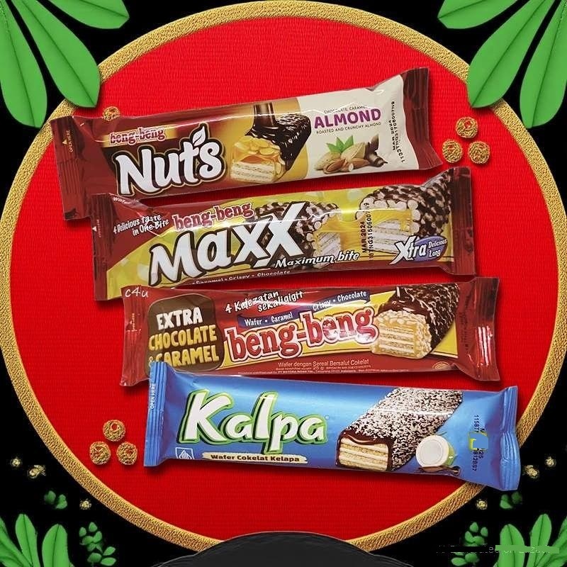 

Beng-Beng all varian 1 PCS beng Nuts Wafer Karamel Almond Beng Reguler Beng Maxx Kalpa