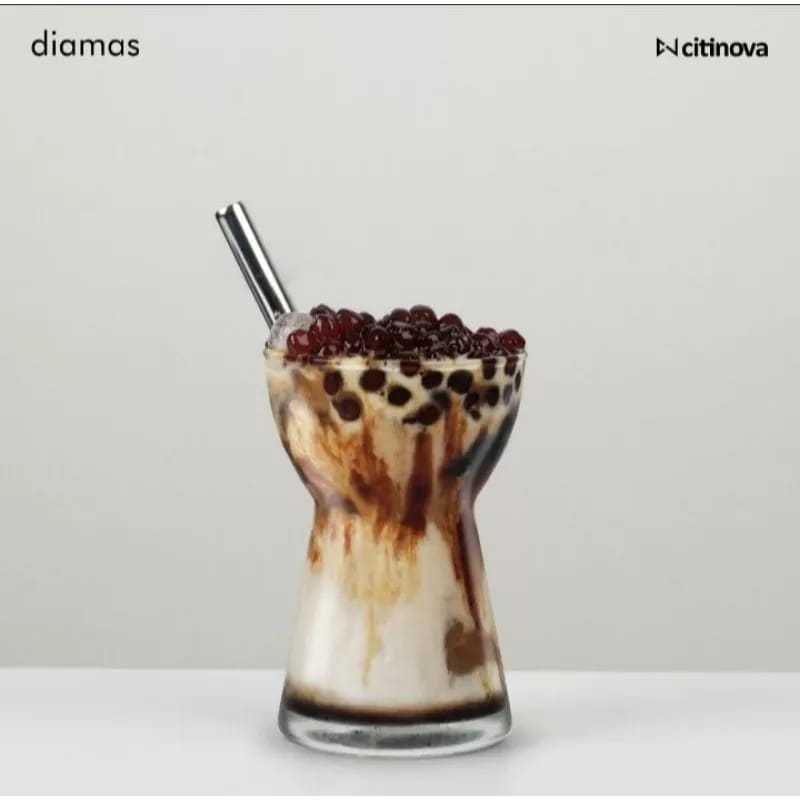 Gelas Kaca Mocca 450 ml |Gelas Juice |Gelas Kaca Korean Aesthetic |Pitcher Mocktail / Gelas Kaca Aes