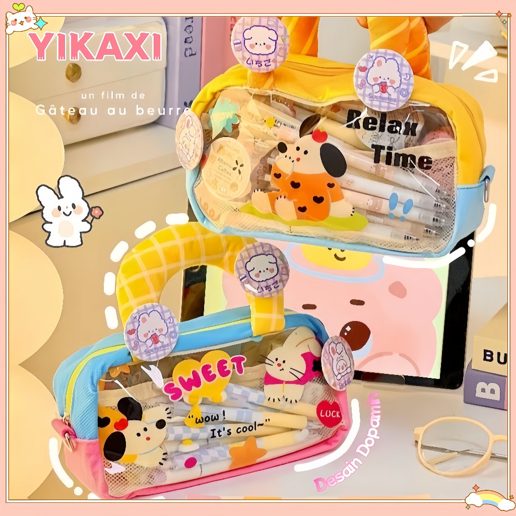 

[COD]Tempat Pensil Kartun Dopamin/Tempat Pensil Anak Cute/Tas Penatempat Pencil/Tas Pensil Kapasitas Besar/Tempat Pensil Tahan Air Berkualitas Tinggi