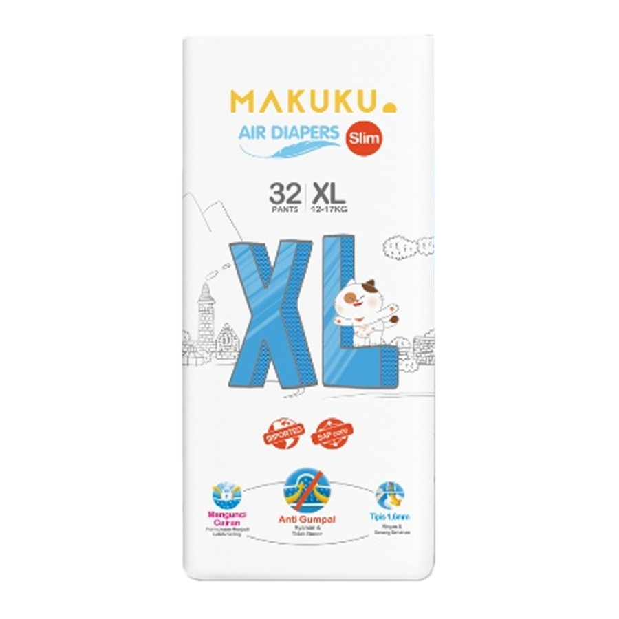 pampers makuku slim pants xl32