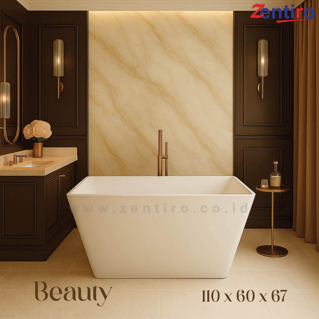 ZENTIRO Bathtub Free Standing Beauty | Bathtub Standing Marble 110
