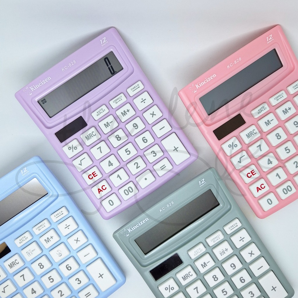 

KALKULATOR KINCIZEN KC-828 WARNA-WARNI / KALKULATOR 12 DIGIT MURAH / KALKULATOR FANCY WARNA PASTEL