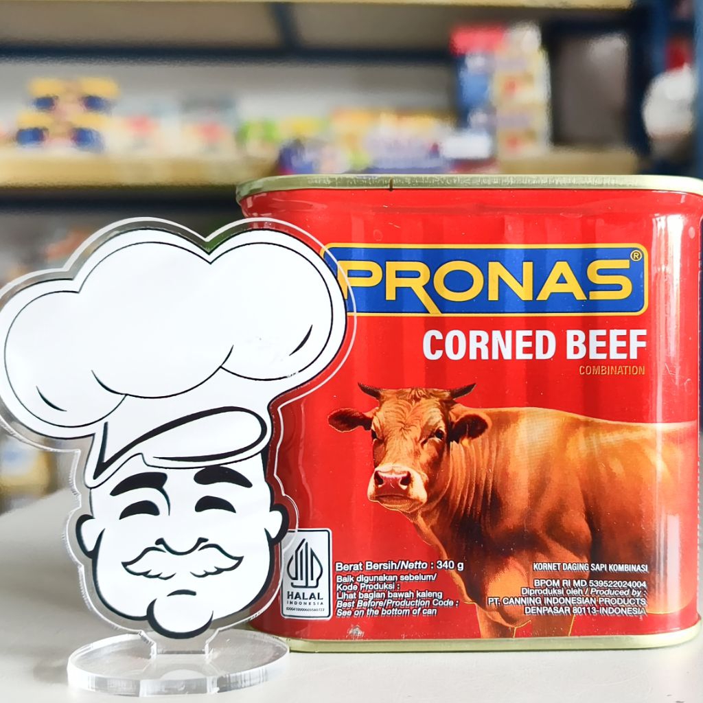 

Pronas Corned Beef 340Gr / Kornet Sapi Pronas 340Gr