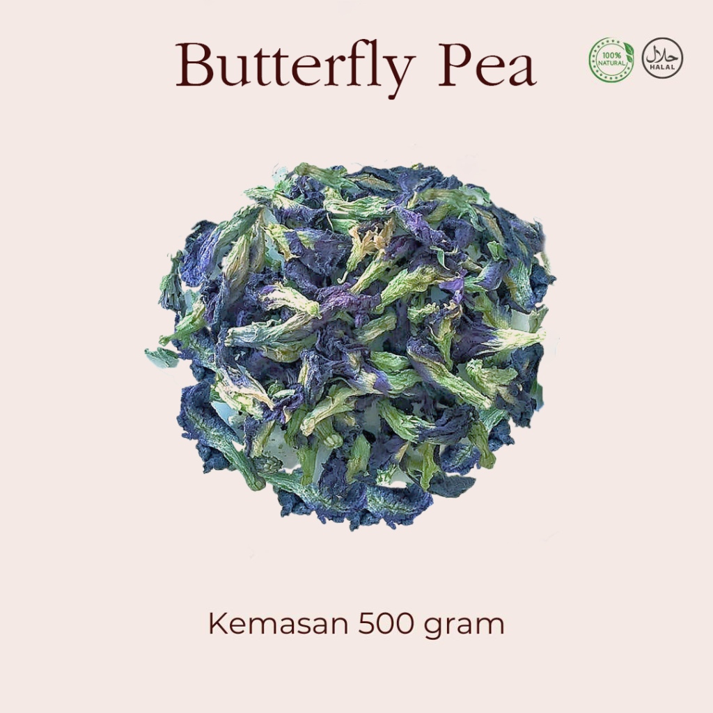 

1kg Butterfly Pea Impor 500gram bunga telang kering