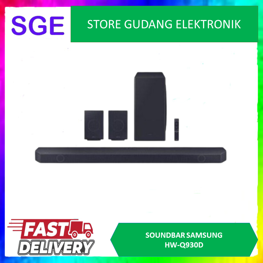 SAMSUNG HW-Q930D SOUNDBAR 9.1.4 CH SUB WOOFER & REAR SPEAKER W/ DOLBY ATMOS // HW-Q930C