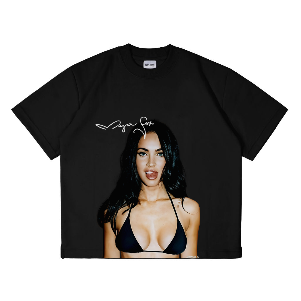 East Studioz - Baju Kaos Distro Megan Fox American Retro Santai Crew Neck Tshirt Pria & Wanita